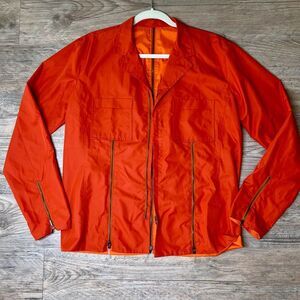 Unique Prada Unisex‎ Red Waterproof Windbreaker Jacket Size EU 46 (US 36 SMALL)